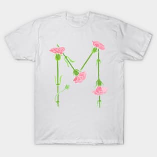 Watercolor Carnation Mu T-Shirt